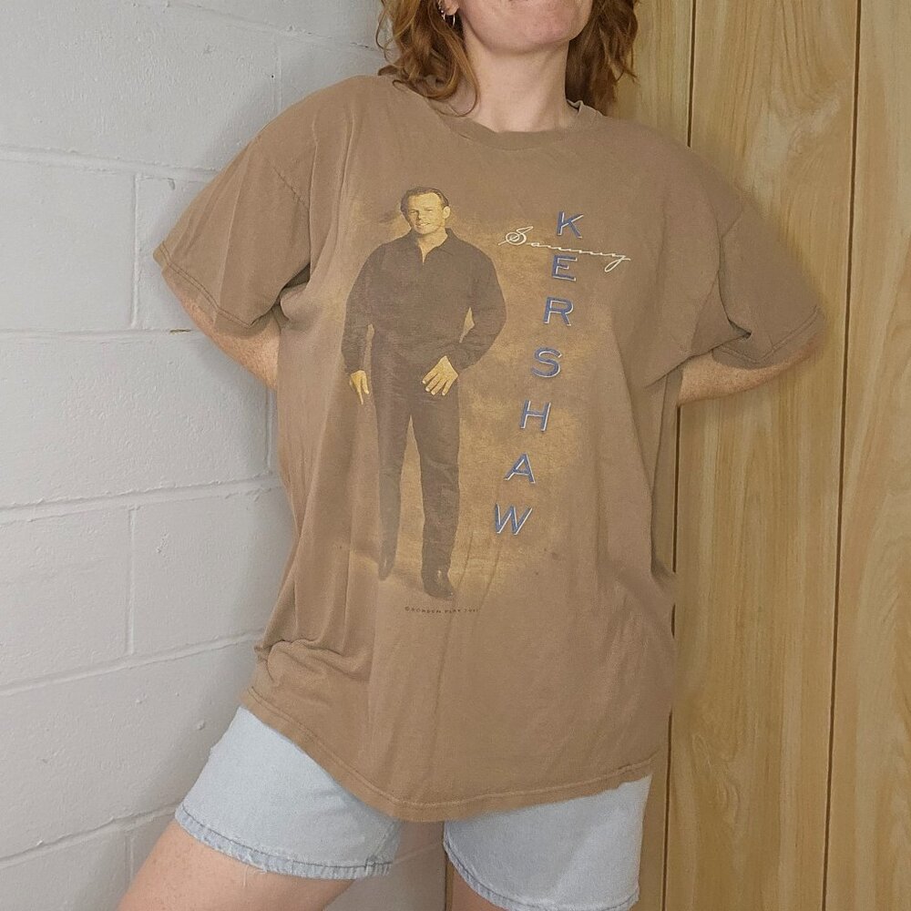 Vintage 90's Western Bloke Dadcore Country Sammy Kershaw Doublesided Tour Tshirt